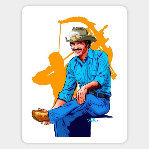 Burt Reynolds - An illustration by Paul Cemmick Magnet by PLAYDIGITAL2020